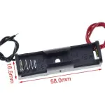 9V baterijski konektor za Arduino 90° – Cena Srbija 6 -cena srbija Kutija za 1× AAA sa kablom