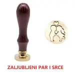 Dekorativni Pečat za Vosak — Drvo života Cena Srbija 21 -cena srbija Zaljubljeni par i srce