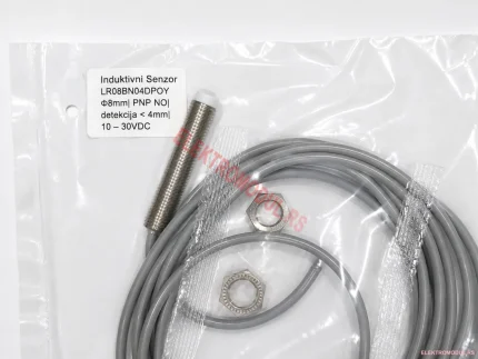 Induktivni Senzor LR08BN04DPOY Φ8mm PNP NO detekcija 4mm