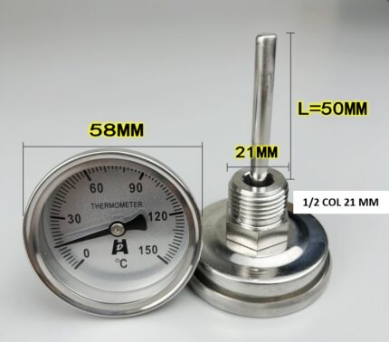 Industrijski termometar 0-150°C sonda 5cm Cena Srbija