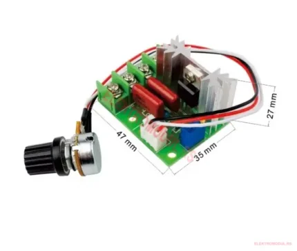 Regulator napona 2000W (TRIAC) sa spoljnim potenciometrom – dimer, regulacija brzine i temperature – Cena Srbija