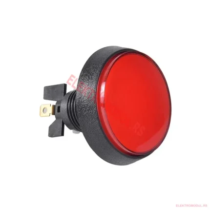 Taster prekidač crveni 60 mm + LED dioda + dvostruki mikroprekidači – Cena Srbija