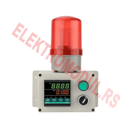 EL-400 Industrijski Temperaturni alarm 0–400°C K/E/J/PT100/CU50 sa sirenom 90 dB – Cena Srbija