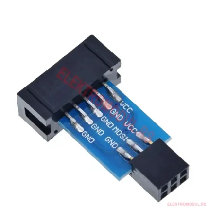 AVR ISP adapter 10‑pin na 6‑pin za AVRISP mkII/USBasp/STK500 – Arduino/Atmel - Cena Srbija