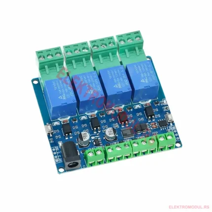 4-kanalni Modbus-RTU relej 12V RS485/TTL sa opto izolacijom — Cena Srbija