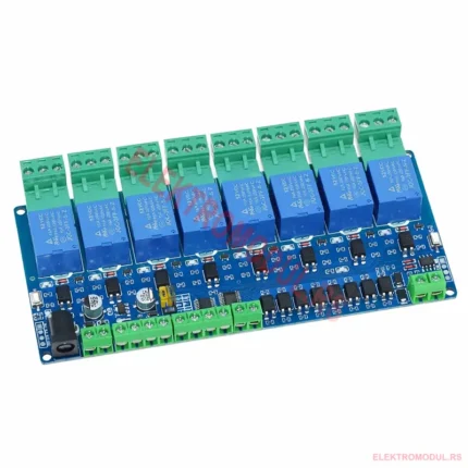 8-kanalni Modbus-RTU relej 12V RS485/TTL sa opto izolacijom — Cena Srbija