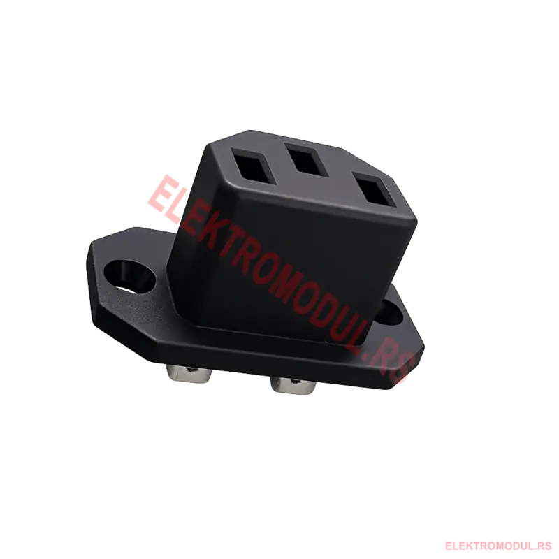 AC14-13 Utičnica-2-elektromodul-rs IEC C14 AC utičnica sa prekidačem AC‑02A 250V 15A + ženski utikač - Cena Srbija -cena srbija