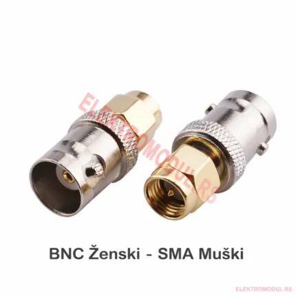 BNC ženski na SMA muški RF adapter