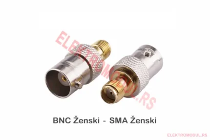 SMA ženski na BNC ženski RF adapter (F–F) – koaksijalni konverter za SDR i merenja | Cena Srbija