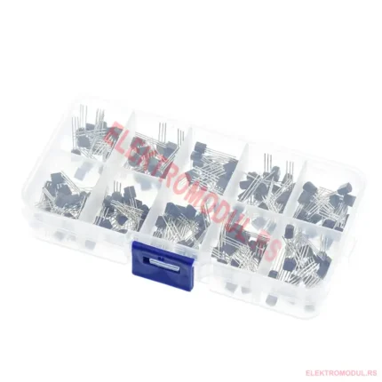 Komplet tranzistora 200PCS (10×20) – BC337/BC327, 2N2222/2N2907, 2N3904/2N3906, S8050/S8550, A1015/C1815 - Cena Srbija