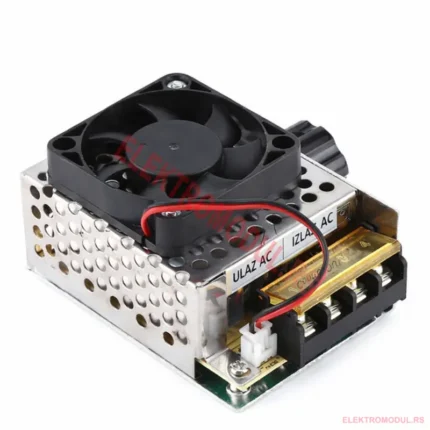 AC 220V 4000W regulator napona/obrtaja sa ventilatorom (TRIAC dimmer) – univerzalni kontroler - Cena Srbija