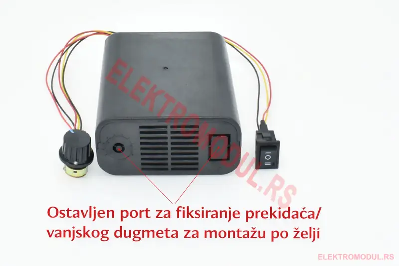 PWM DC kontroler brzine 0-100%-4-elektromodul-rs Dvosmerni DC regulator obrtaja 10–55V 40A sa digitalnim prikazom i ventilatorskim hlađenjem | Cena Srbija -cena srbija