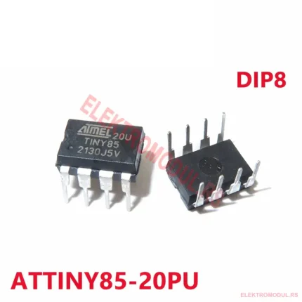 ATtiny85-20PU mikrokontroler DIP-8, 8-bit AVR, 8 KB Flash – Cena Srbija