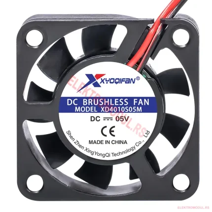 Ventilator 40x40x10 mm 5 VDC (4010) – mini DC ventilator