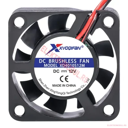 Ventilator 40x40x10 mm 12 VDC (4010) – mini DC ventilator