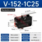 V-155-1C25 Mikro Prekidač 1NO + 1NC 15A 250VAC 3 -cena srbija V-152-1C25