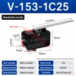 V-155-1C25 Mikro Prekidač 1NO + 1NC 15A 250VAC 4 -cena srbija V-153-1C25