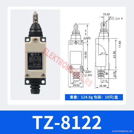 TZ-8122 mikro/krajnji prekidač 1NO+1NC