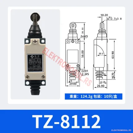 TZ-8112 mikro/krajnji prekidač 1NO+1NC