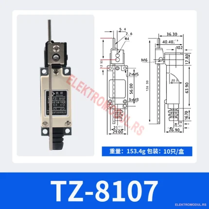TZ-8107 mikro/krajnji prekidač 1NO+1NC