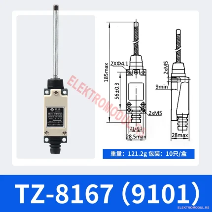 TZ-9109 mikro/krajnji prekidač 1NO+1NC