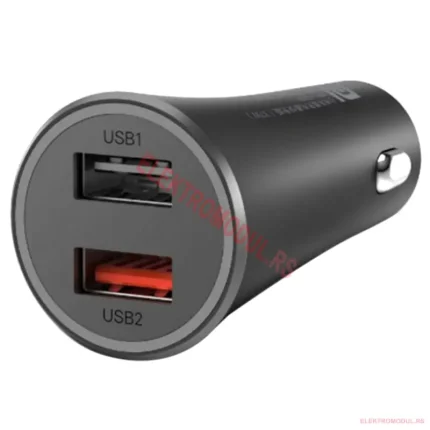 Xiaomi Mi 37W Dual-Port Car Charger crni auto punjac