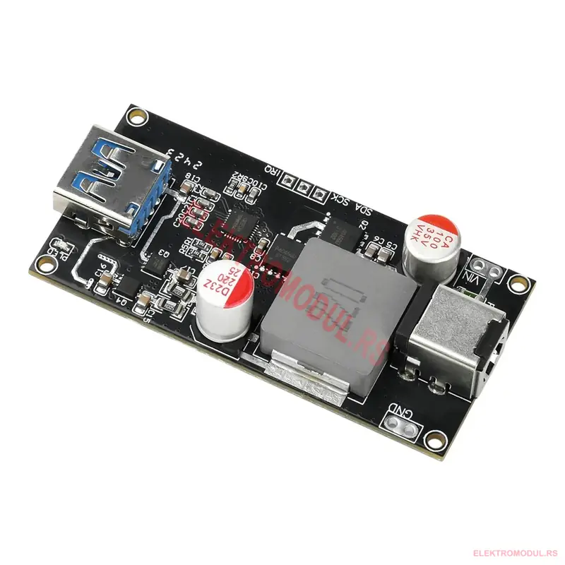 Brzi punjač modul 140W DC 6-30V multiprotokol Multiprotokol brzi punjač modul USB-A Type-C PD QC4.0