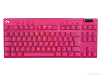 Logitech G PRO X TKL Lightspeed Gaming Keyboard, Pink, US, BT Tactile
