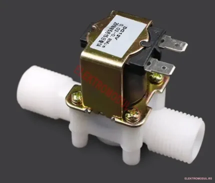 Elektromagnetni ventil 12V DC 1/2 col NC sa pritiskom mesing