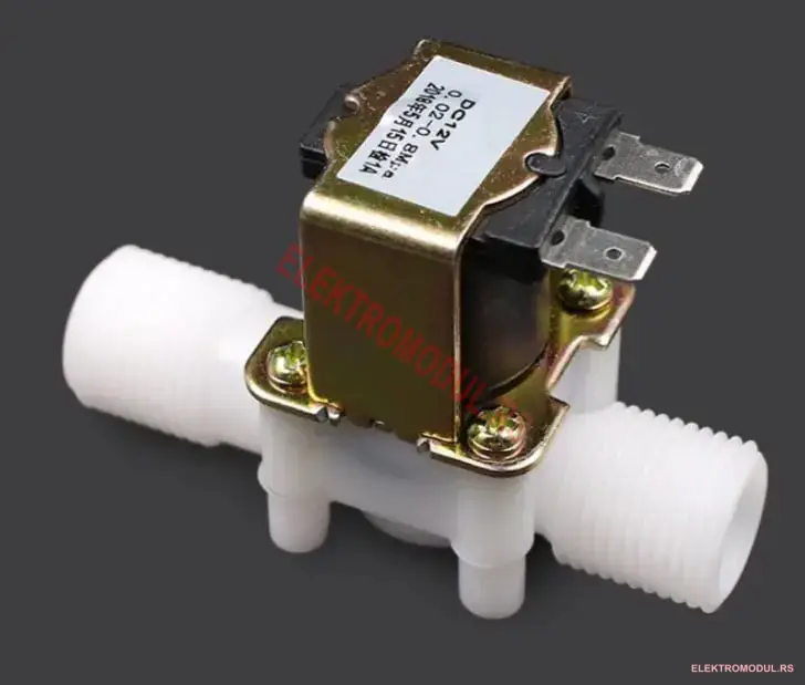 Elektromagnetni ventil 12V DC 1/2 col NC mesing Elektromagnetni ventil 12V DC 1/2 col NC sa pritiskom mesing