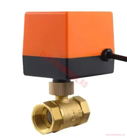 Motorizovani kuglasti ventil DN20 3/4 col 220V AC mesing 3 zice
