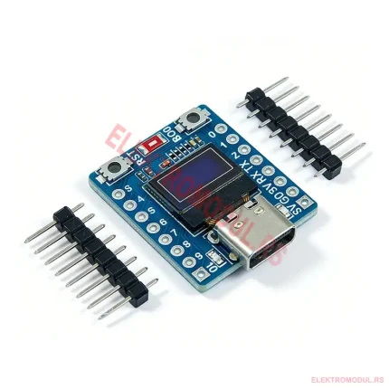 ESP32-C3 OLED SuperMini razvojna ploča sa 0.42 inča OLED ekranom, WiFi i Bluetooth, USB Type-C