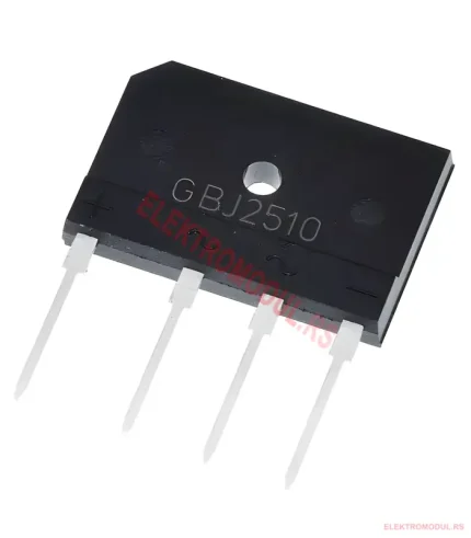 Diodni most GBJ2510 25A 1000V ispravljač AC-DC | Cena Srbija