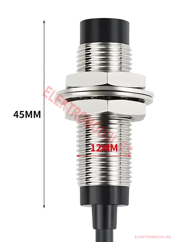 Induktivni Senzor BCT1204PZ-YB Induktivni Senzor BCT1204PZ-YB Φ12mm| PNP NO| detekcija < 4mm| 10 – 30VDC -cena srbija