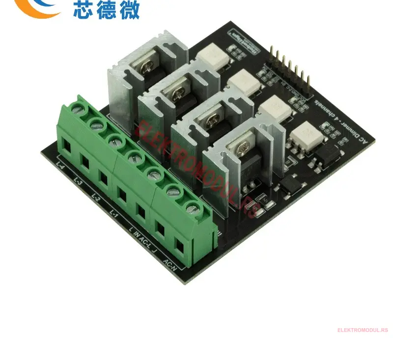 AC dimmer 4 kanala 220 V sa zero-cross detekcijom – Arduino i ESP32 upravljanje rasvetom | Cena Srbija AC dimmer 4 kanala 220 V sa zero-cross detekcijom – Arduino i ESP32 upravljanje rasvetom | Cena Srbija