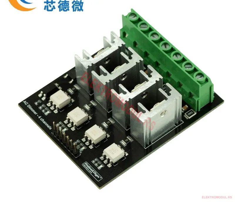 AC dimmer 4 kanala 220 V sa zero-cross detekcijom – Arduino i ESP32 upravljanje rasvetom | Cena Srbija AC dimmer 4 kanala 220 V sa zero-cross detekcijom – Arduino i ESP32 upravljanje rasvetom | Cena Srbija