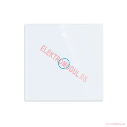 eWeLink WiFi zidni prekidač 1 taster beli stakleni panel