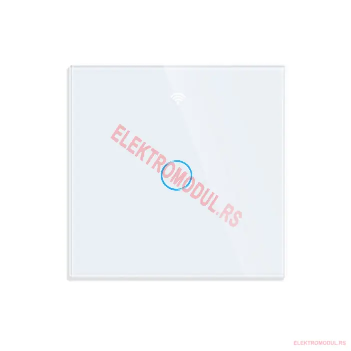 eWeLink WiFi zidni prekidač 1 taster beli stakleni panel eWeLink WiFi zidni prekidač 1 taster beli stakleni panel