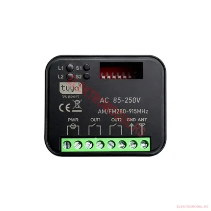 RX-MULTI Tuya WiFi RF prijemnik 2 kanala AC 85-250V AM/FM 280-915MHz