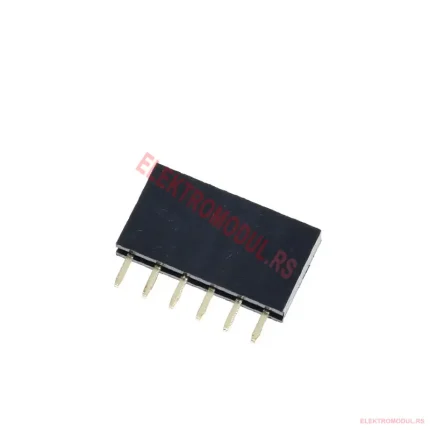 Ženska pin letvica 6 pina 2,54 mm