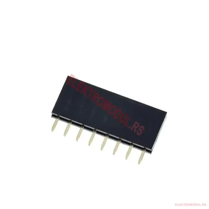 Ženska pin letvica 8 pina 2,54 mm